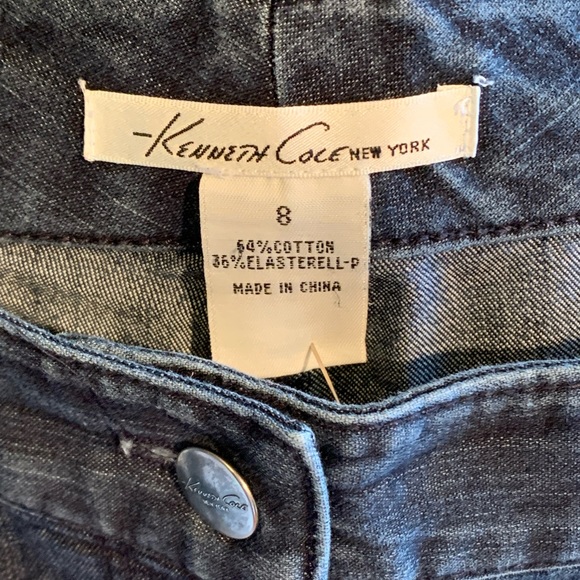 Kenneth Cole Capri Jeans Dark Wash Size 8 - Picture 3 of 4